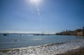 View of the seawalls and port of Acre, Israel Royalty Free Stock Photo