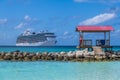 A view seaward from a beach on the island of Eleuthera, Bahamas