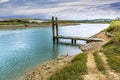 A view seaward down the River Ouse at Piddinghoe, UK