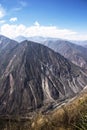 the second deepest canyon in the world: The ApuroÂ­mac Canyon with 4,691 mts, ApurÃÂ­mac Cuzco.peru Royalty Free Stock Photo