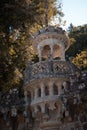 View of a section of the beautiful park Quinta da Regaleira, located in Sintra, Portugal