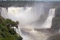 View of a section of the Iguazu Falls, from the Brazil side