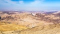 View of sedimentary mountains around Wadi Araba