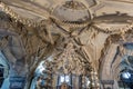 Sedlec ossuary interior Royalty Free Stock Photo