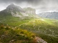 View of the Sedlo pass in the Durmitor mountains. Durmitor Natio