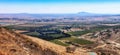 View seen from Bental mountain, Golan Heights, Israel, Middle East
