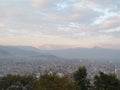 View from Kirtipur of Kathmandu Swayambhunath