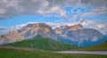 View of Sella group mountains, Dolomites, Italy Royalty Free Stock Photo