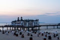 View of Sellin pier on the Baltic Sea in Germany