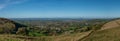 View from Selsley Common towards Kings Stanley and Stonehouse, near Stroud Gloucestershire