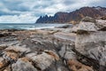 View of Senja from Tungeneset picnic Royalty Free Stock Photo