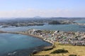 View from Seongsan Ilchulbong in Jeju Island, South Korea Royalty Free Stock Photo