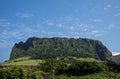 View of Seongsan Ilchulbong Volcanic Cone in JEJU ISLAND, KOREA: Royalty Free Stock Photo