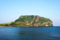 View of Seongsan Ilchulbong Volcanic Cone in JEJU ISLAND, KOREA: Royalty Free Stock Photo