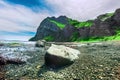 View of SeongSan Ilchulbong Volcanic Cone at Jeju island,South Korea Royalty Free Stock Photo