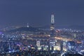 View of Seoul South Korea. Royalty Free Stock Photo