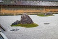 The rock garden of Ryoan-ji temple The Temple of the Dragon at Peace. Kyoto. Japan