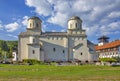 View of the Serbian Orthodox monastery near Prijepolje, Serbia Royalty Free Stock Photo