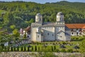 View of the Serbian Orthodox monastery near Prijepolje, Serbia Royalty Free Stock Photo