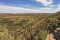 A view from Serpentine Gorge viewing point of West MacDonnell National Park in Northern Territory, Australia. Royalty Free Stock Photo