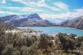 View of Serra de Tramuntana and Embassament de Cuber in Mallorca, Spain