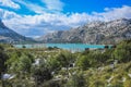 View of Serra de Tramuntana and Embassament de Cuber in Mallorca, Spain