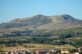 View of the Serra do Larouco from the village of Montalegre. Terra de Barroso, Northern Portugal Royalty Free Stock Photo