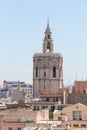 Micalet Tower in the Center of Valencia, Spain Royalty Free Stock Photo