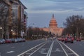 Capitol Building from Pennsylvania Avenue, Washington DC Royalty Free Stock Photo