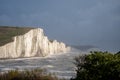View of the Seven Sisters from Seaford Head in Sussex, UK