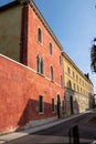 A view of the seventeenth century building Palazzo Moscardo along Via Camuzzoni