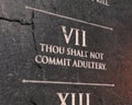 Seventh Commandment Royalty Free Stock Photo