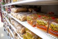 Bread on shelves