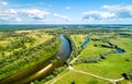 View of the Seym River at Baturyn in Ukraine Royalty Free Stock Photo