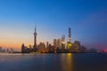 View of Shanghai at Lujiazui finance and business district trade Royalty Free Stock Photo