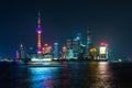 View of Shanghai at Lujiazui finance and business district trade Royalty Free Stock Photo