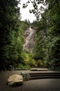 Shannon Falls Provincial Park, Sea to Sky Highway, Canada Royalty Free Stock Photo