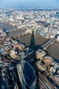 View from the shard down to borough market and sothark