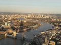 The View from THE SHARD over the Thames Royalty Free Stock Photo
