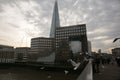 View of The Shard from the river bridge