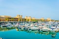 View of the sharq marina in front of the Sharq souq in Kuwait