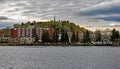 View Of Shawinigan, Quebec Across The Saint-Maurice River Royalty Free Stock Photo