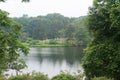 View of Shawme Lake from near Dexter`s Grist Mill, Sandwich MA