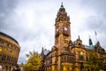 View of Sheffield City Council and Sheffield town hall in autumn Royalty Free Stock Photo