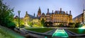 View of Sheffield City Council and Sheffield town hall in autumn Royalty Free Stock Photo