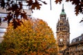 View of Sheffield City Council and Sheffield town hall in autumn Royalty Free Stock Photo