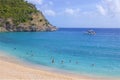 Shell beach in St Barths, Caribbean