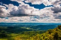 View of the Shenandoah Valley and Appalachian Mountains from George Washington National Forest, Virginia.