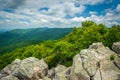 View of the Shenandoah Valley and Blue Ridge Mountains from the Royalty Free Stock Photo