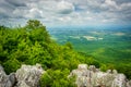 View of the Shenandoah Valley and Blue Ridge Mountains from the Royalty Free Stock Photo